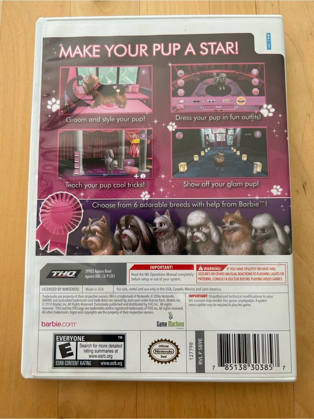 Barbie Groom and Glam Pups Wii Game - Picture 3 of 3
